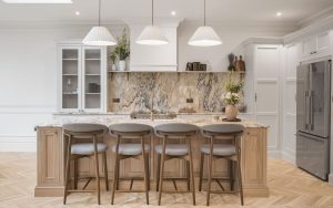 Belgravia Kitchen in Taupe Grey & Washed Oak by Rever Kitchens