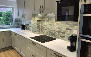 Madison Kitchen in Sage Green & Heritage Green by Input Kitchens