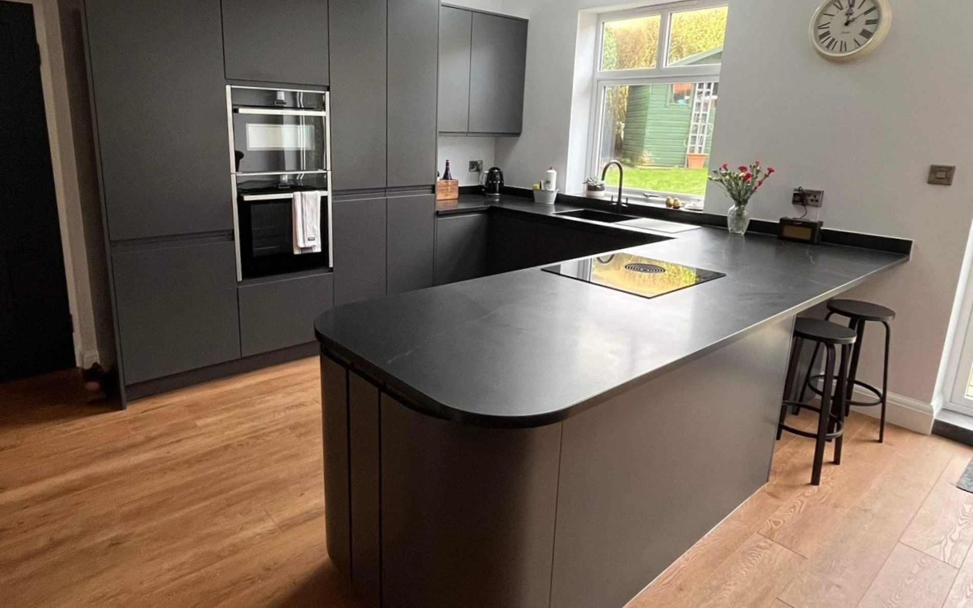 Strada Matte Kitchen in Graphite by Kitchen Lifestyle