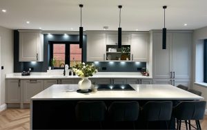 Wakefield Kitchen in Light Grey & Graphite by Roma Interiors