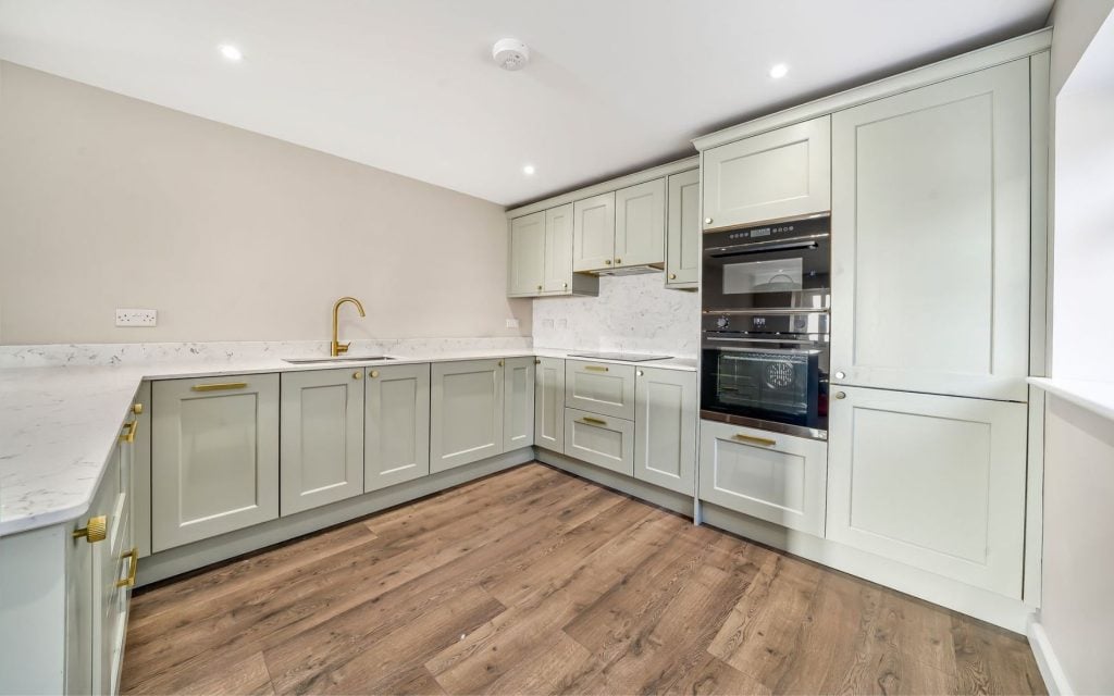 Wakefield Kitchen in Sage Green by Rever Kitchens