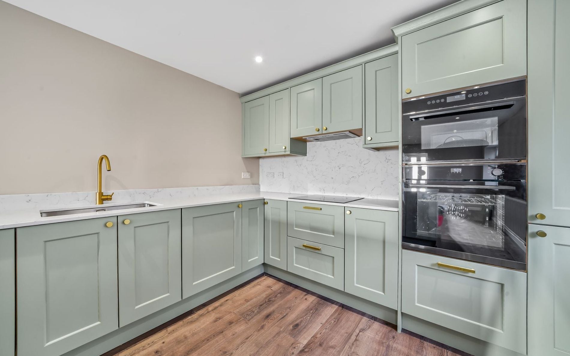 Wakefield Kitchen in Sage Green by Rever Kitchens