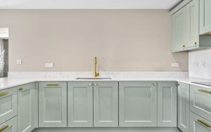 Wakefield Kitchen in Sage Green by Rever Kitchens