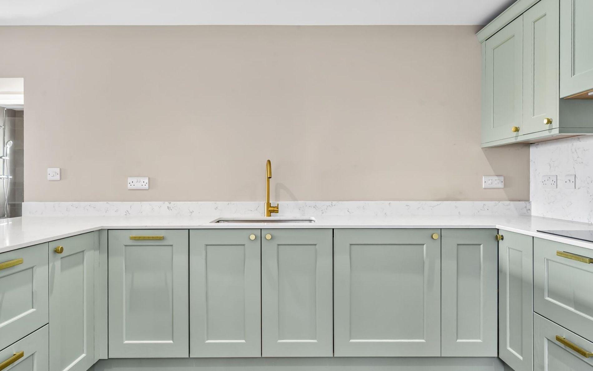 Wakefield Kitchen in Sage Green by Rever Kitchens