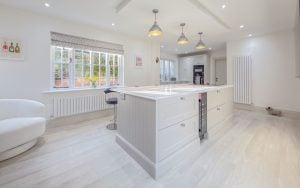 Wakefield Kitchen in Shell & Taupe Grey by Tootell & Co