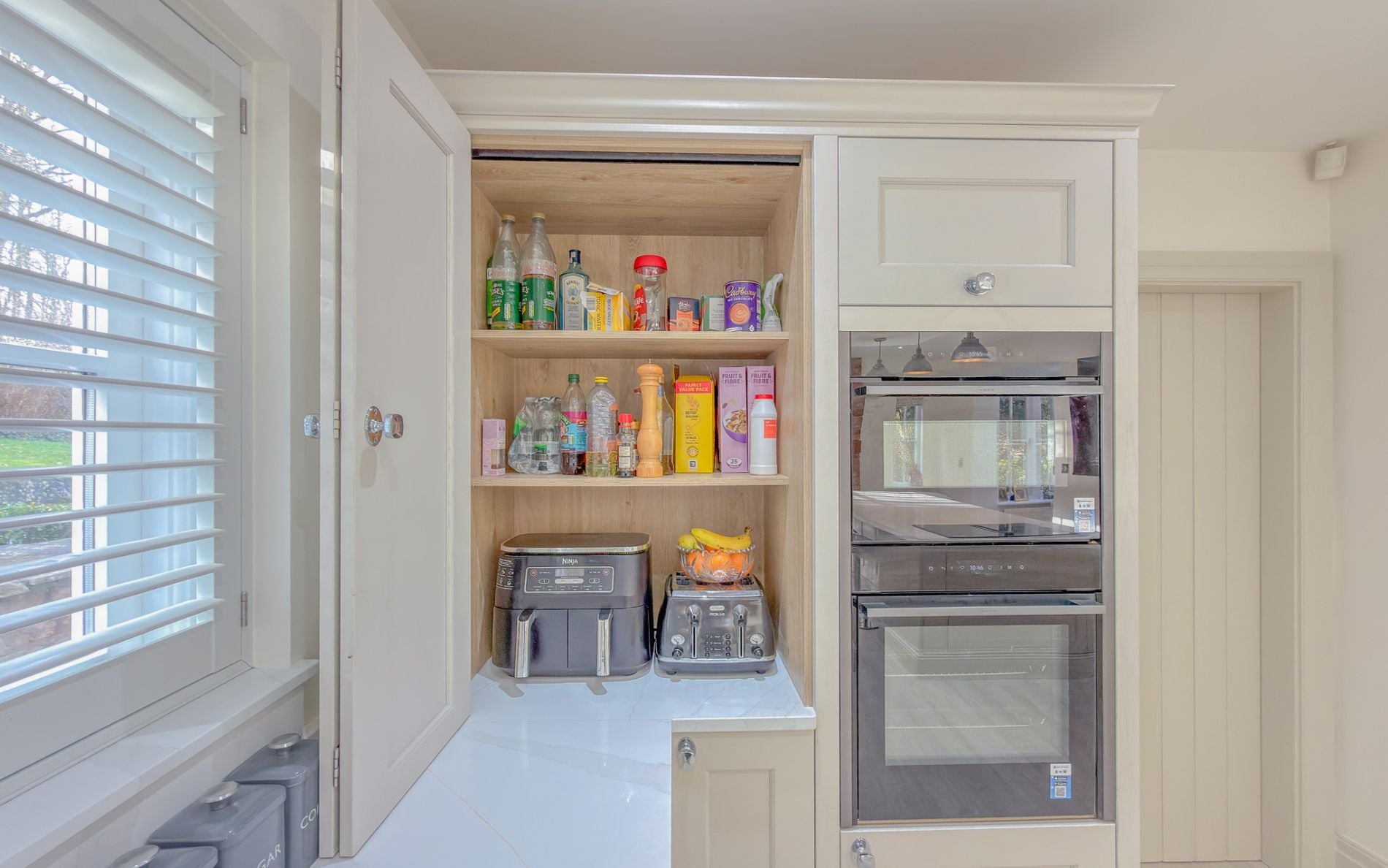 Wakefield Kitchen in Shell & Taupe Grey by Tootell & Co