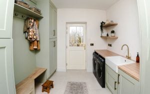 Aldana Kitchen in Sage Green by DWK