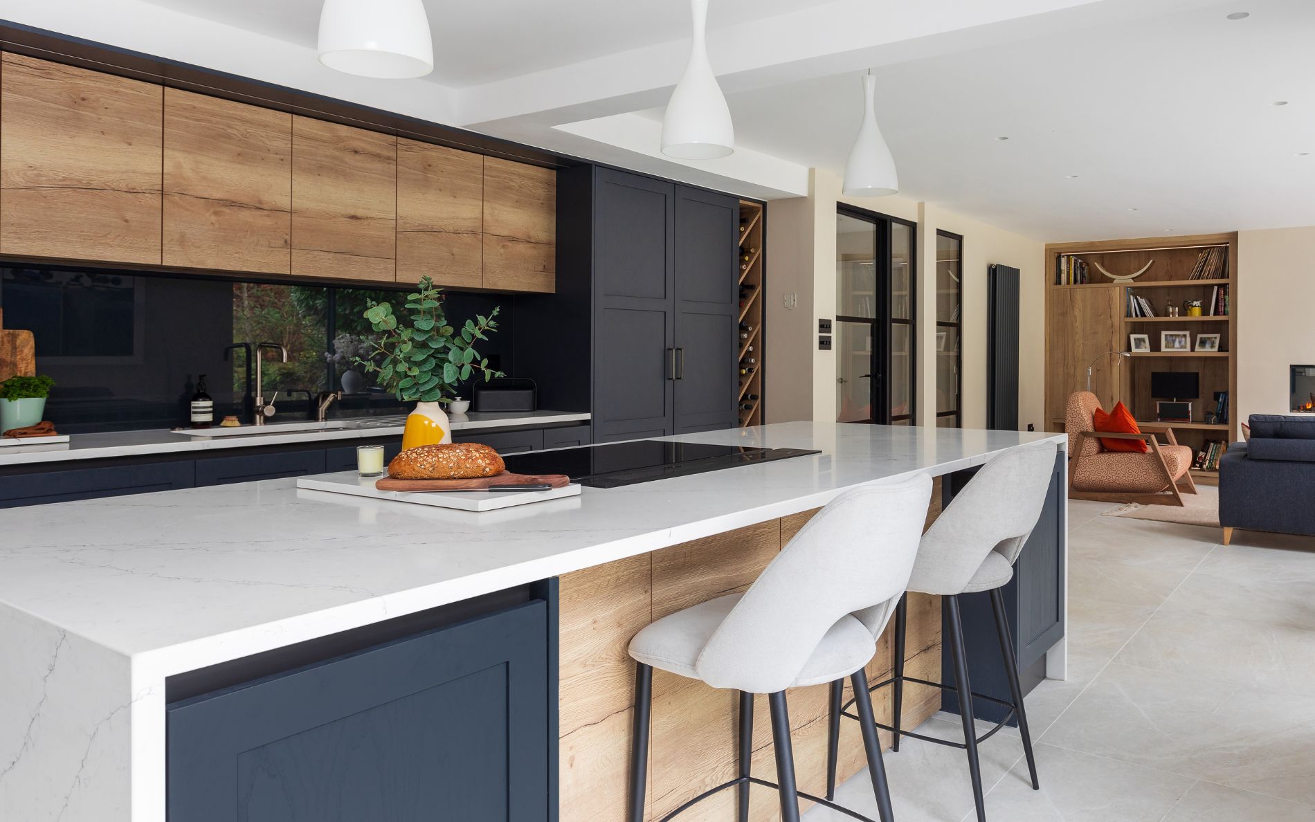 Aldana Kitchen in Slate Blue by Ella Austin Kitchens