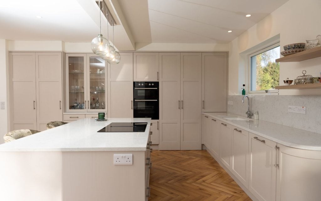 Aldana Kitchen in Taupe Grey by DWK