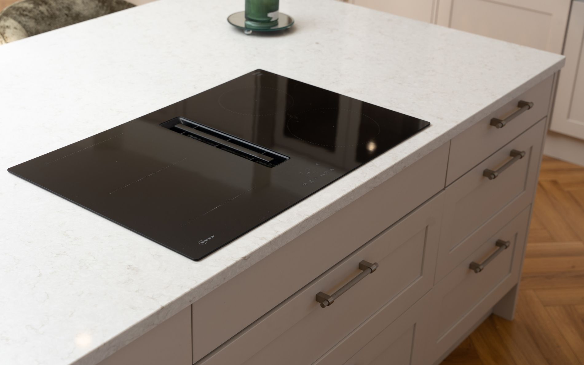 Aldana Kitchen in Taupe Grey by DWK