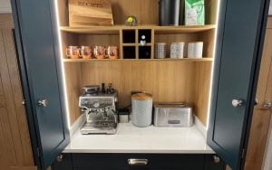 Aldana Kitchen in Vintage Pink & Marine by Inline Kitchens