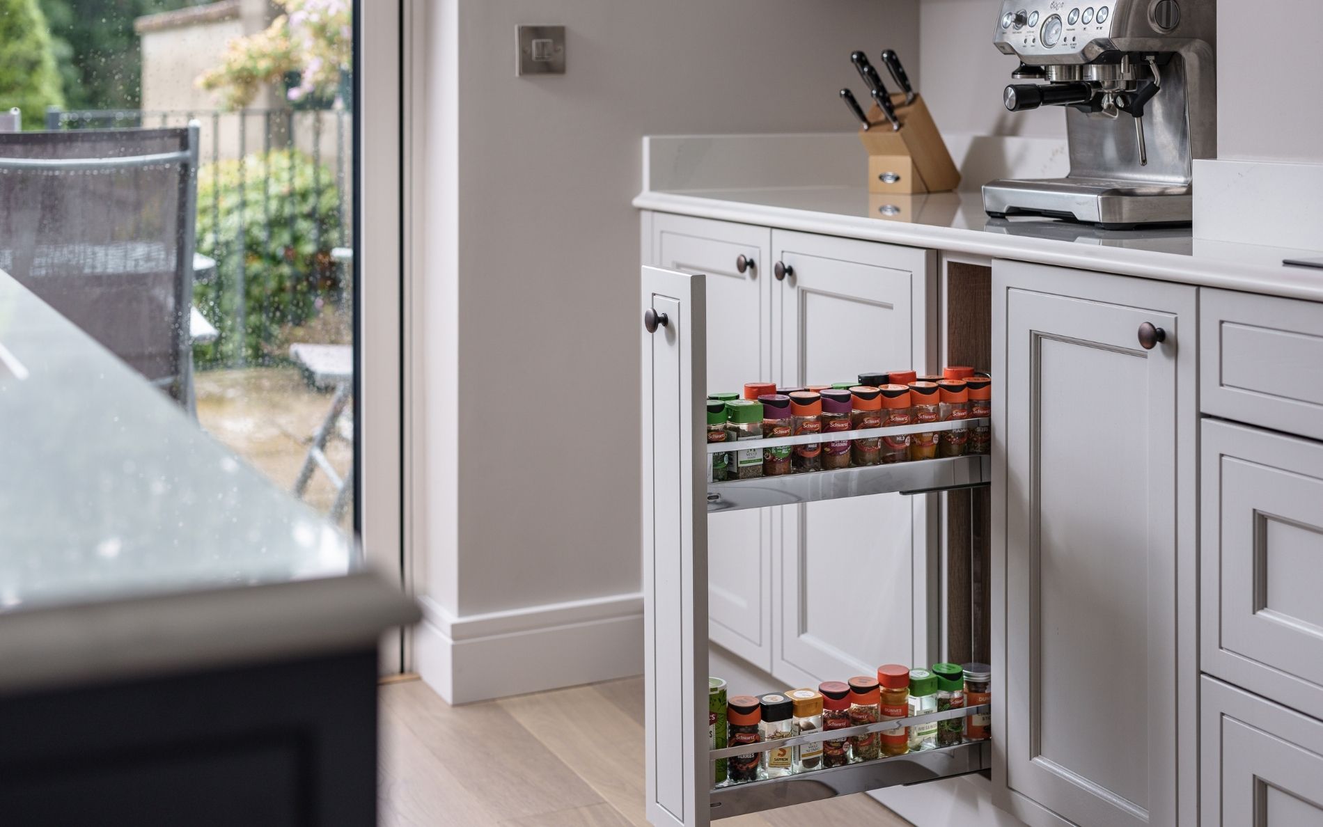 Arrington Kitchen in Light Grey & Slate Blue by DWK