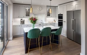 Arrington Kitchen in Light Grey & Slate Blue by DWK