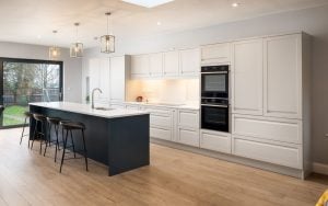 Harborne Kitchen in Light Grey & Slate Blue by DWK