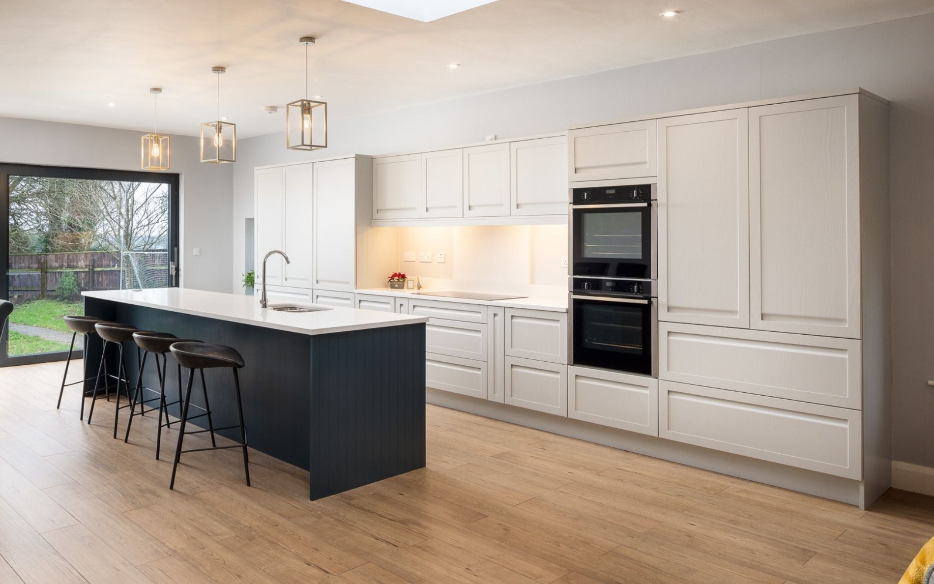 Harborne Kitchen in Light Grey & Slate Blue by DWK