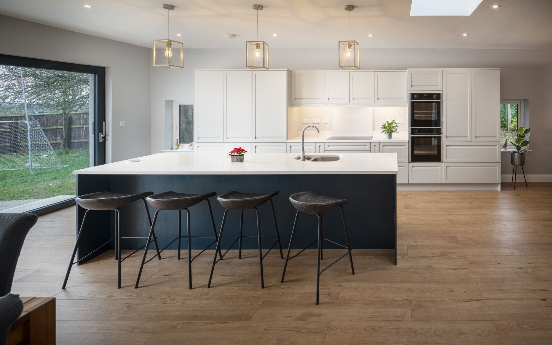 Harborne Kitchen in Light Grey & Slate Blue by DWK