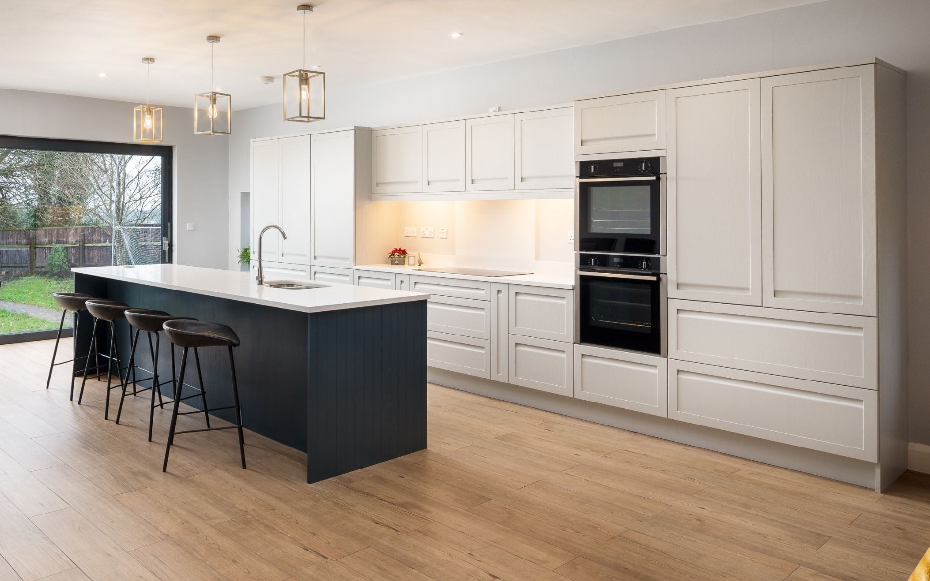 Harborne Kitchen in Light Grey & Slate Blue by DWK