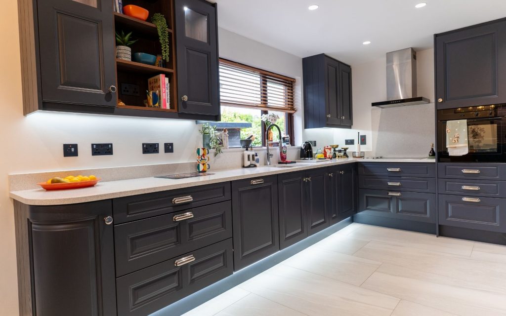 Jefferson Kitchen in Slate Blue by Platinum Kitchens