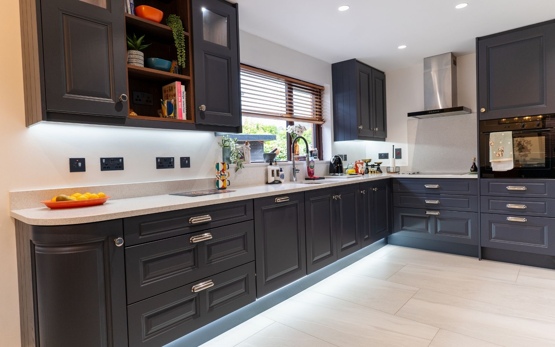 Jefferson Kitchen in Slate Blue by Platinum Kitchens