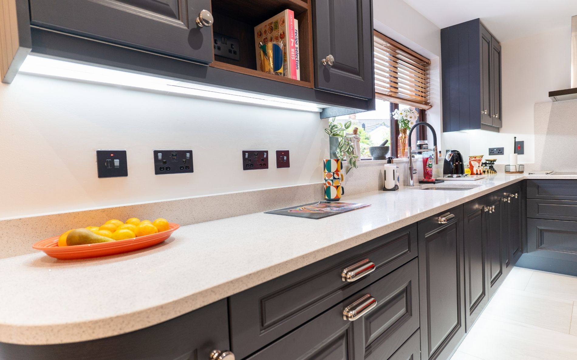Jefferson Kitchen in Slate Blue by Platinum Kitchens