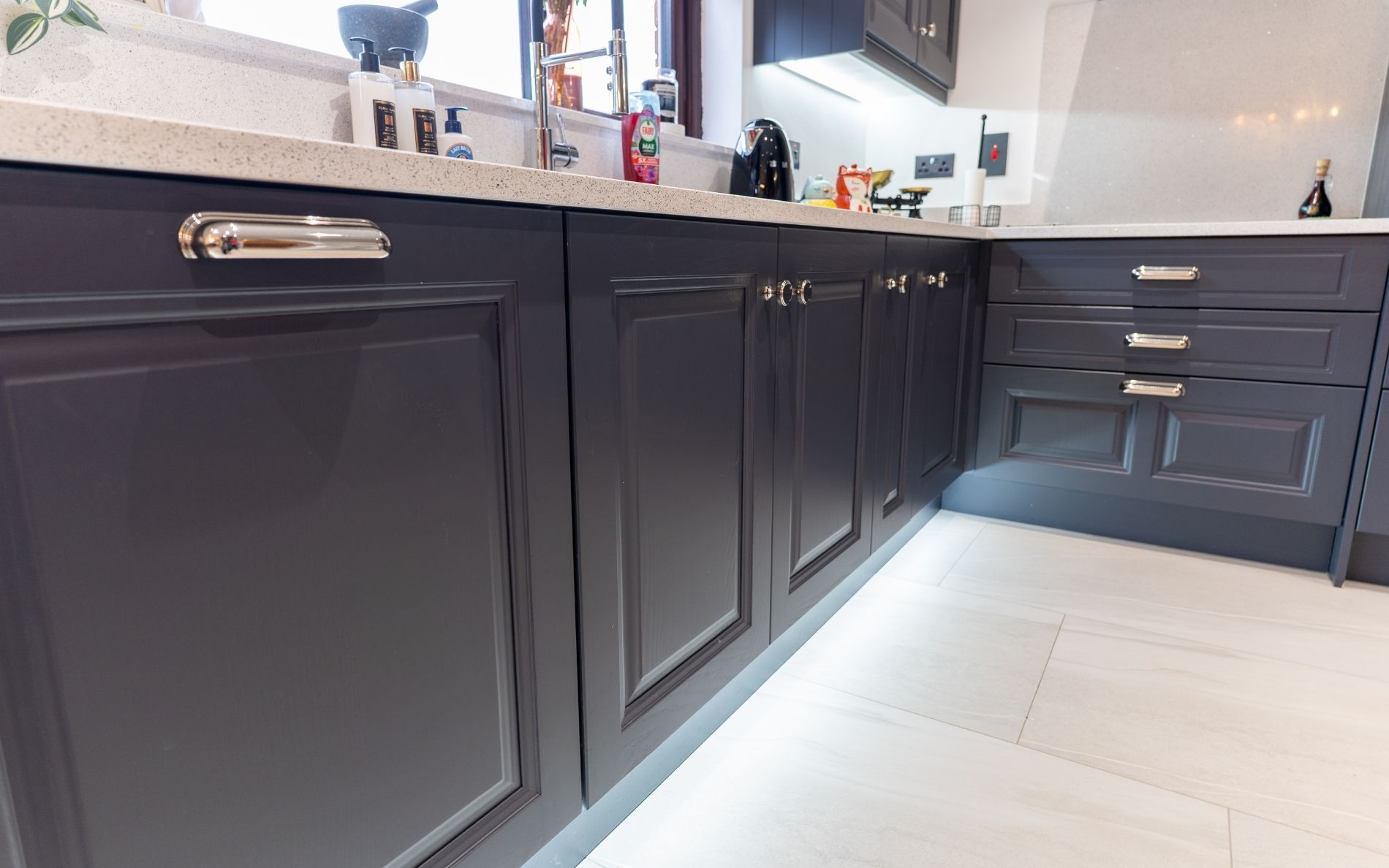 Jefferson Kitchen in Slate Blue by Platinum Kitchens