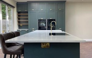 Kensington Kitchen in Heritage Green by Complete Kitchens Mansfield