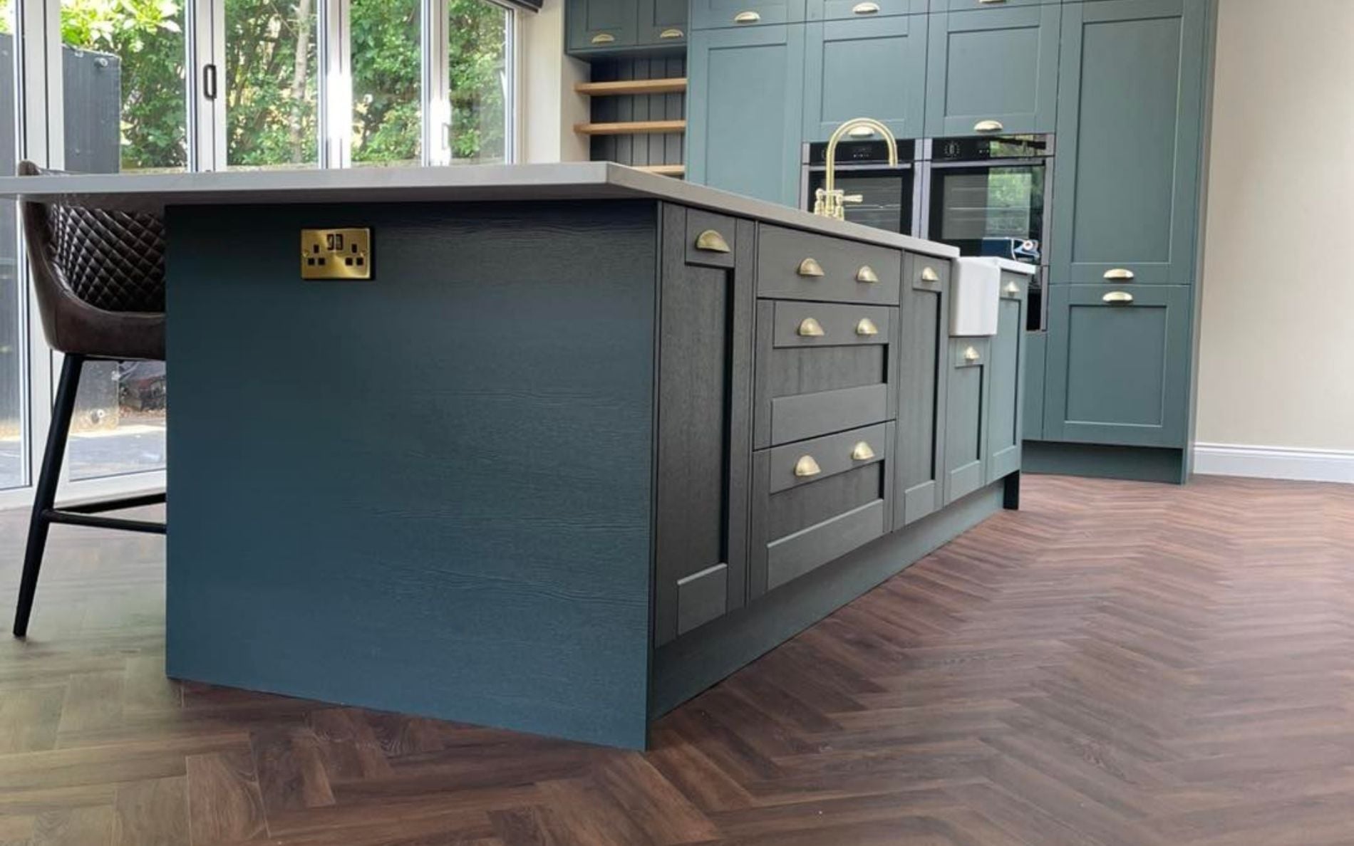 Kensington Kitchen in Heritage Green by Complete Kitchens Mansfield
