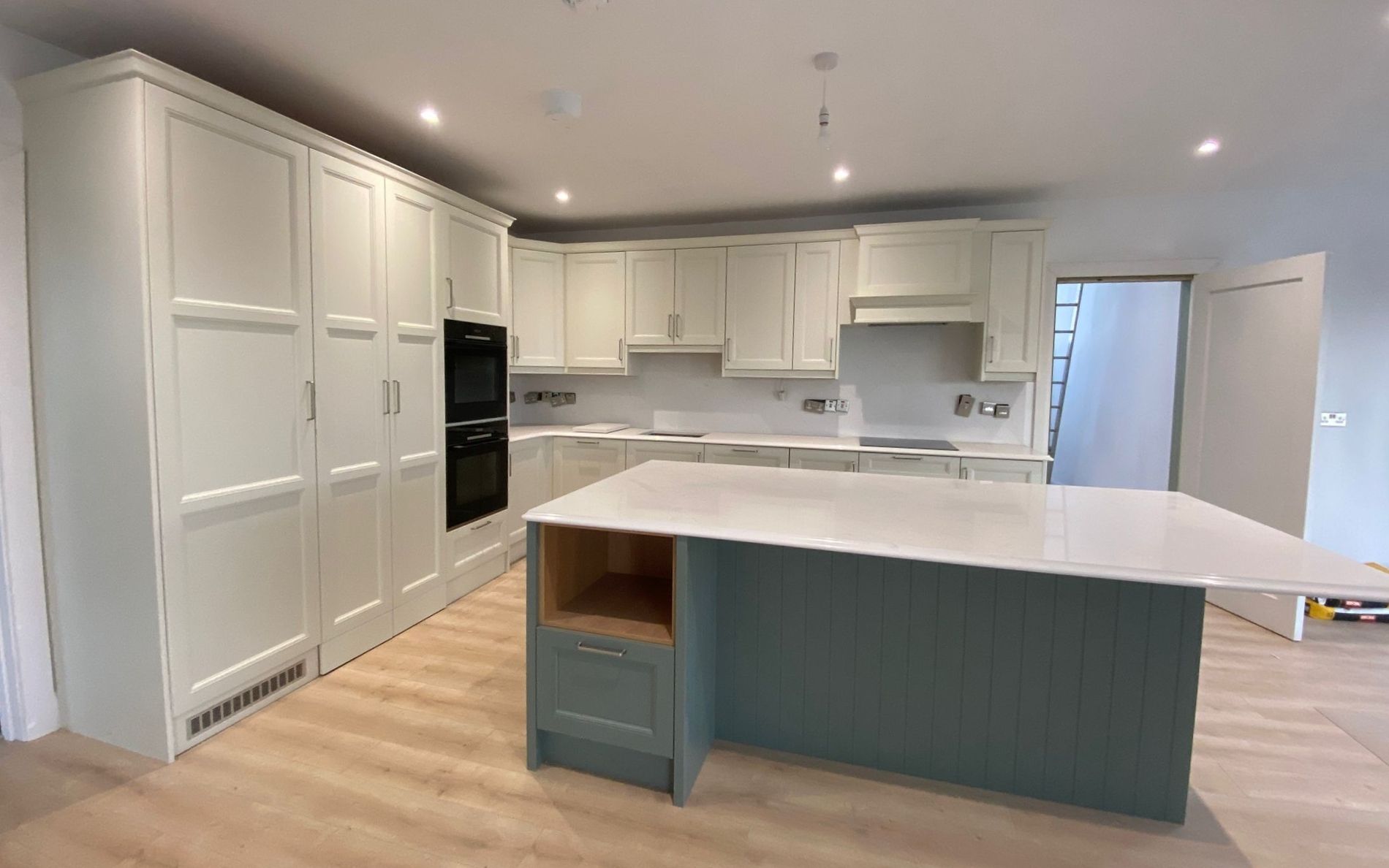 Lawrenson Kitchen in Porcelain & Willow by Finlay Kitchens