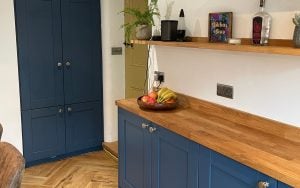 Madison Kitchen in Parisian Blue by Kinder Kitchens