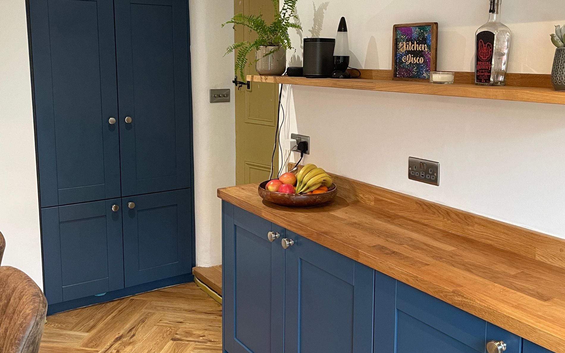 Madison Kitchen in Parisian Blue by Kinder Kitchens