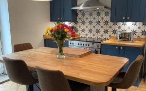Madison Kitchen in Parisian Blue by Kinder Kitchens