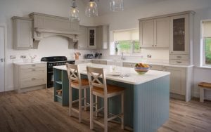 Madison Kitchen in Stone & Light Teal by DWK