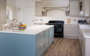 Madison Kitchen in Stone & Light Teal by DWK