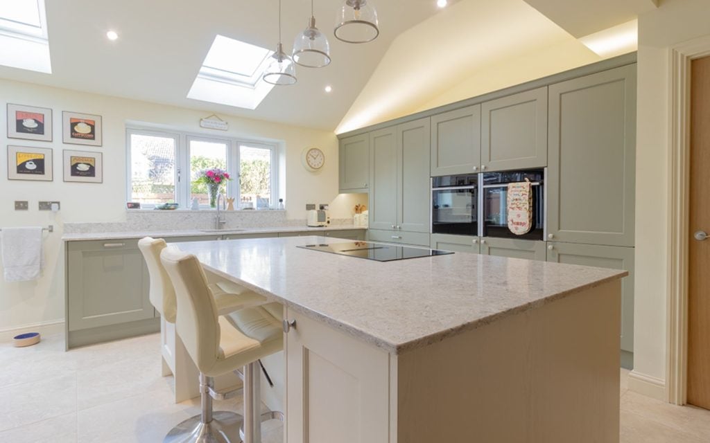 Wakefield Kitchen in Cardamom & Ivory by Custom Design Kitchens