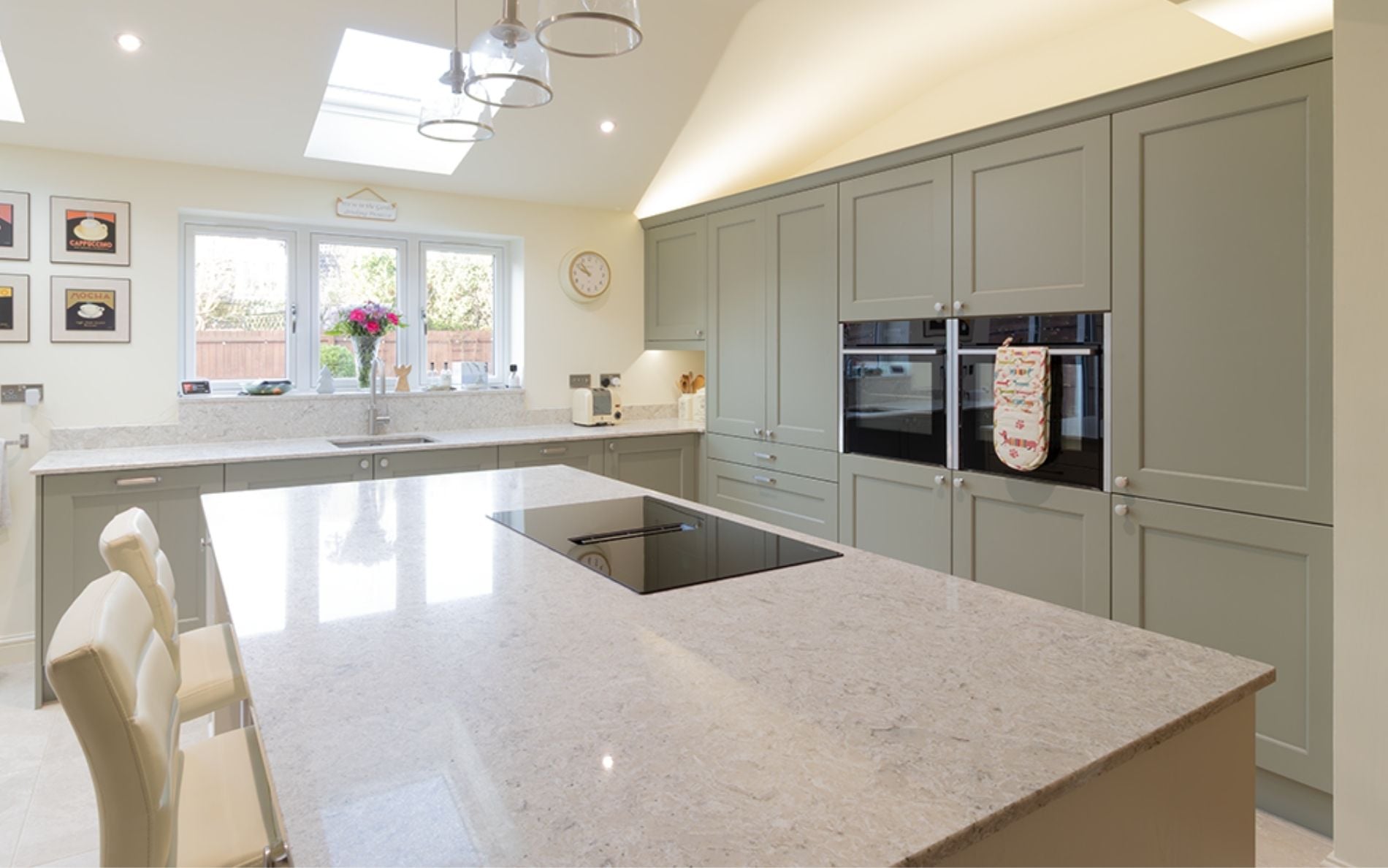 Wakefield Kitchen in Cardamom & Ivory by Custom Design Kitchens