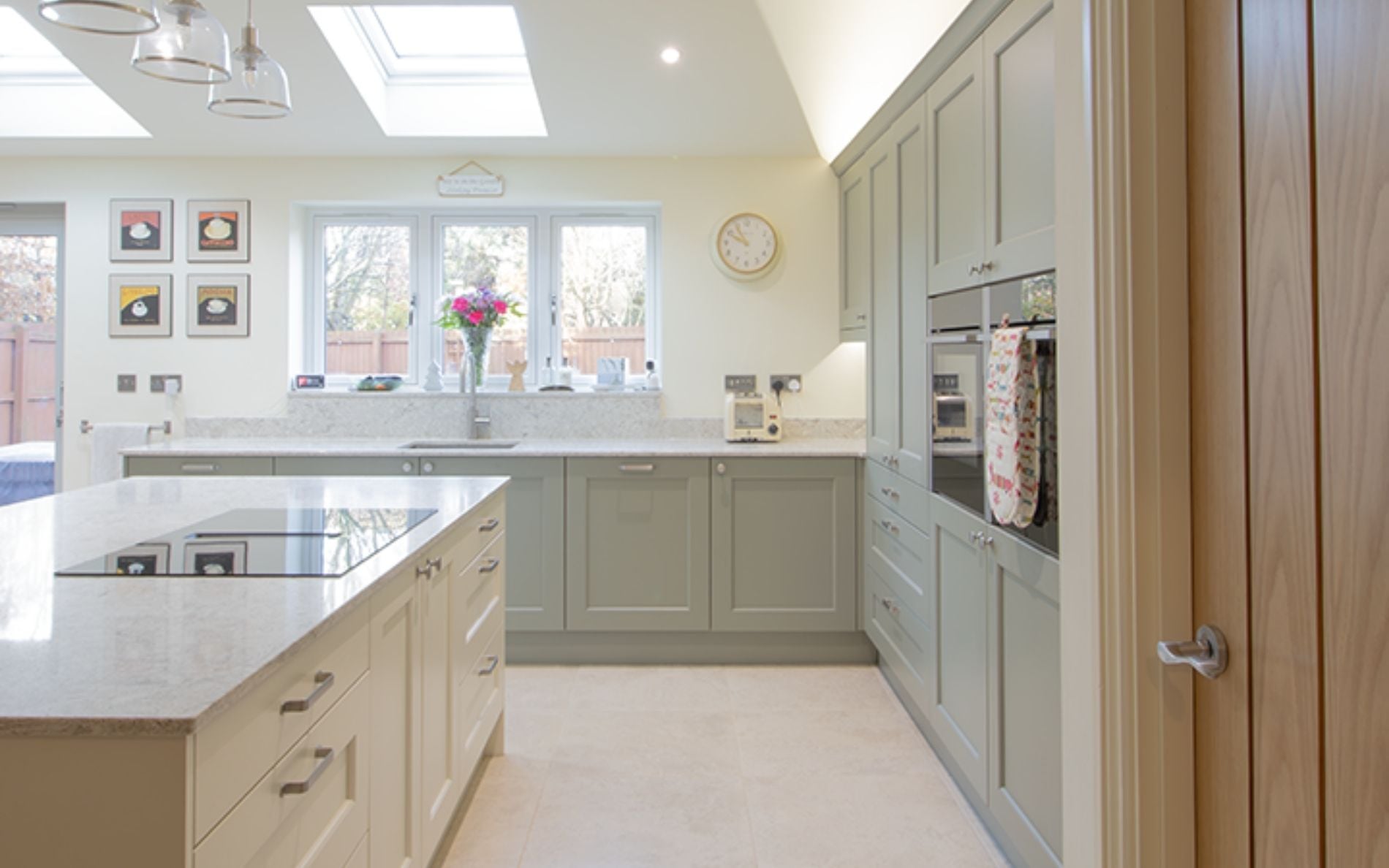Wakefield Kitchen in Cardamom & Ivory by Custom Design Kitchens