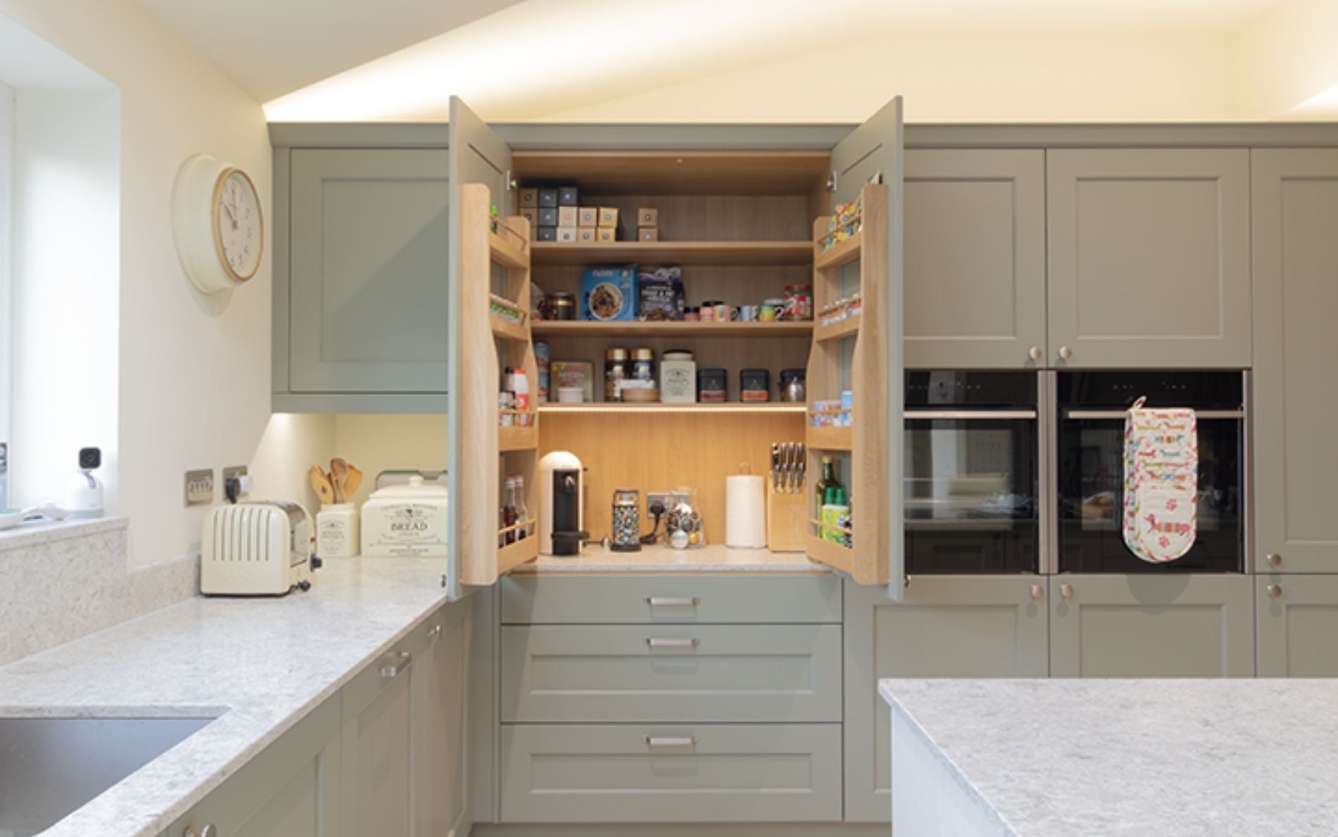 Wakefield Kitchen in Cardamom & Ivory by Custom Design Kitchens