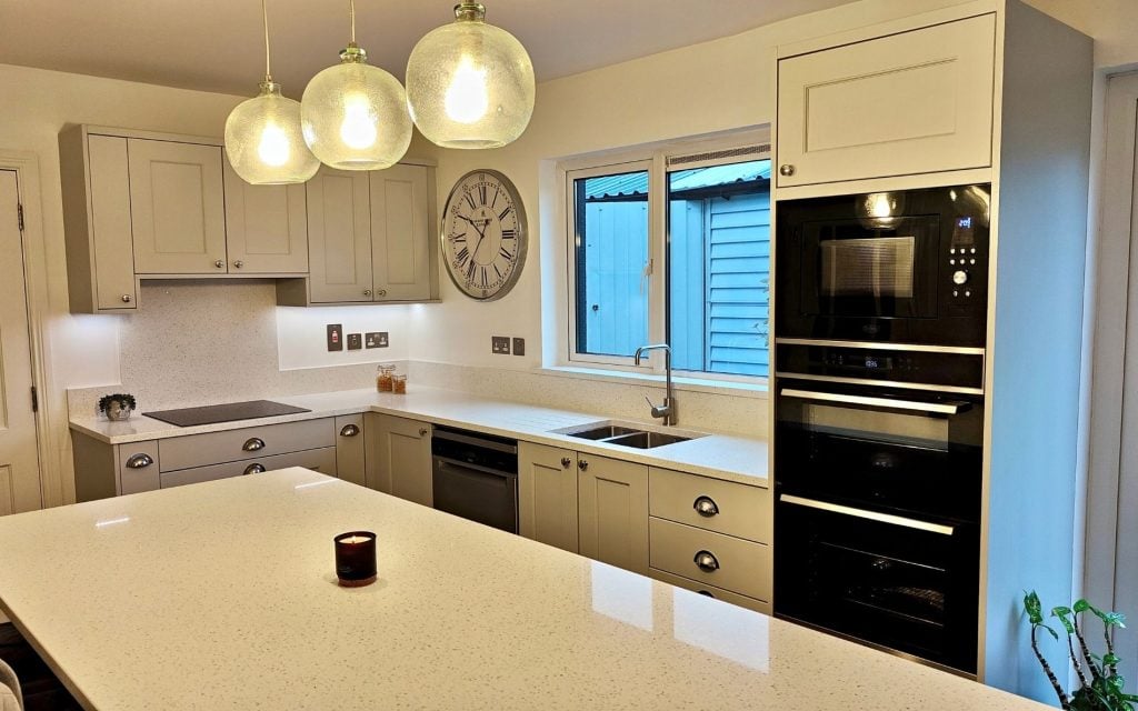 Wakefield Kitchen in Light Grey & Indigo by Lakeland Interiors