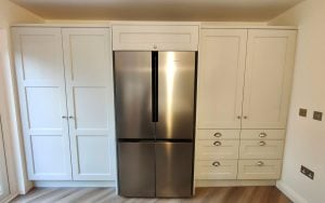 Wakefield Kitchen in Light Grey & Indigo by Lakeland Interiors