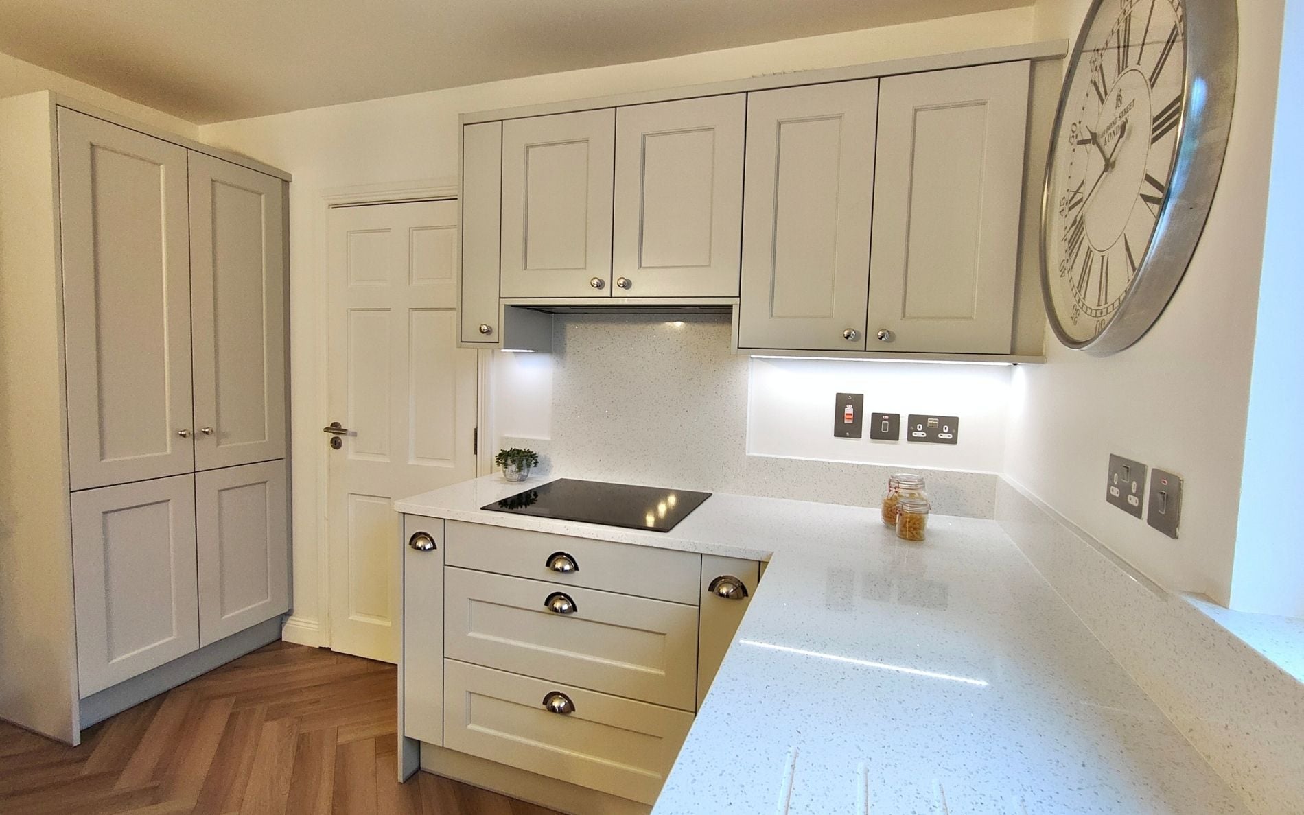 Wakefield Kitchen in Light Grey & Indigo by Lakeland Interiors