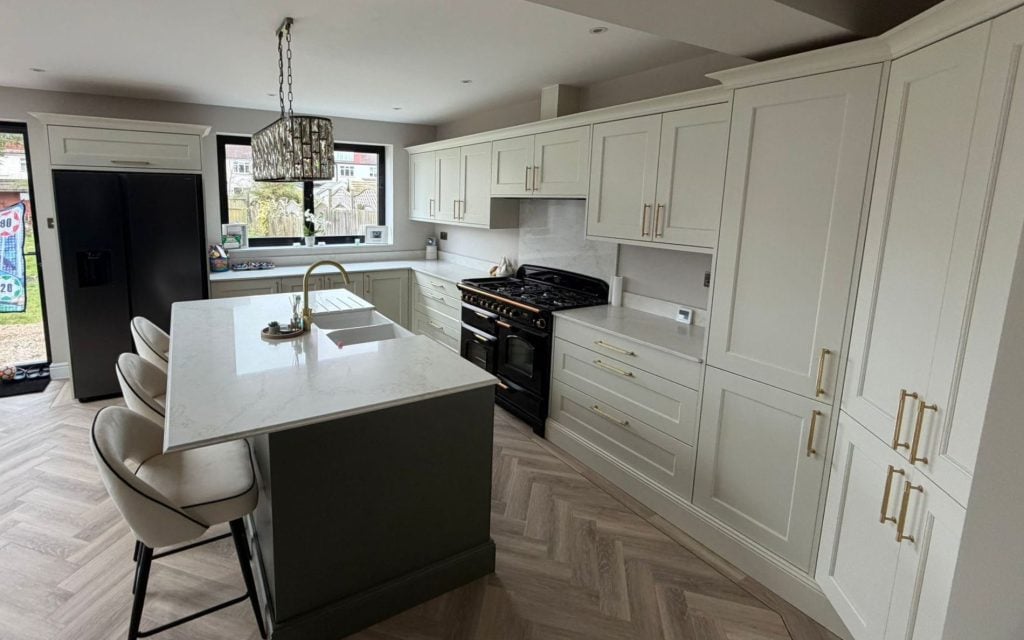 Wakefield Kitchen in Porcelain & Willow by Silver Birch Kitchen Design