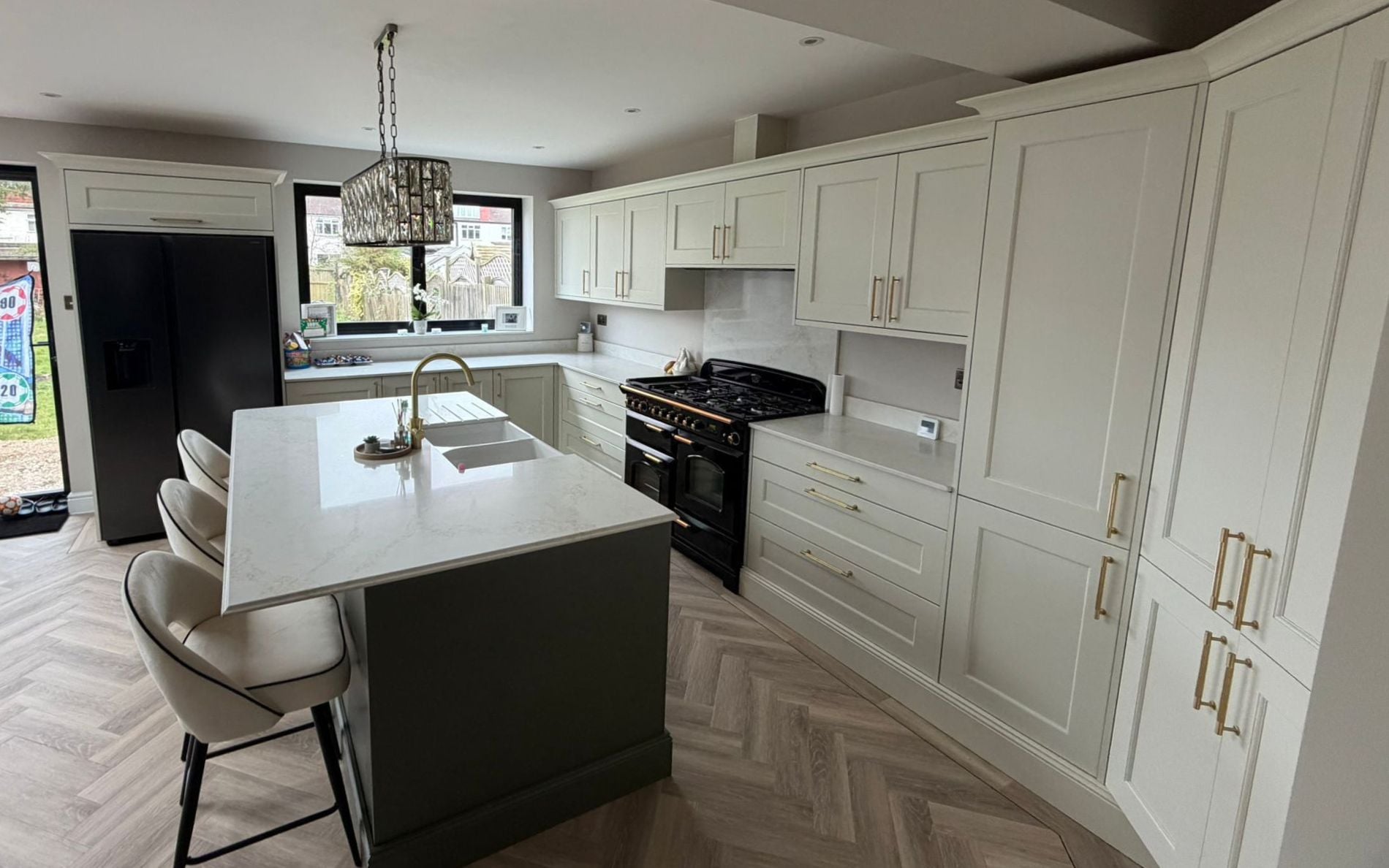 Wakefield Kitchen in Porcelain & Willow by Silver Birch Kitchen Design