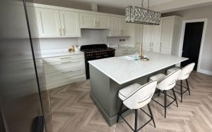 Wakefield Kitchen in Porcelain & Willow by Silver Birch Kitchen Design