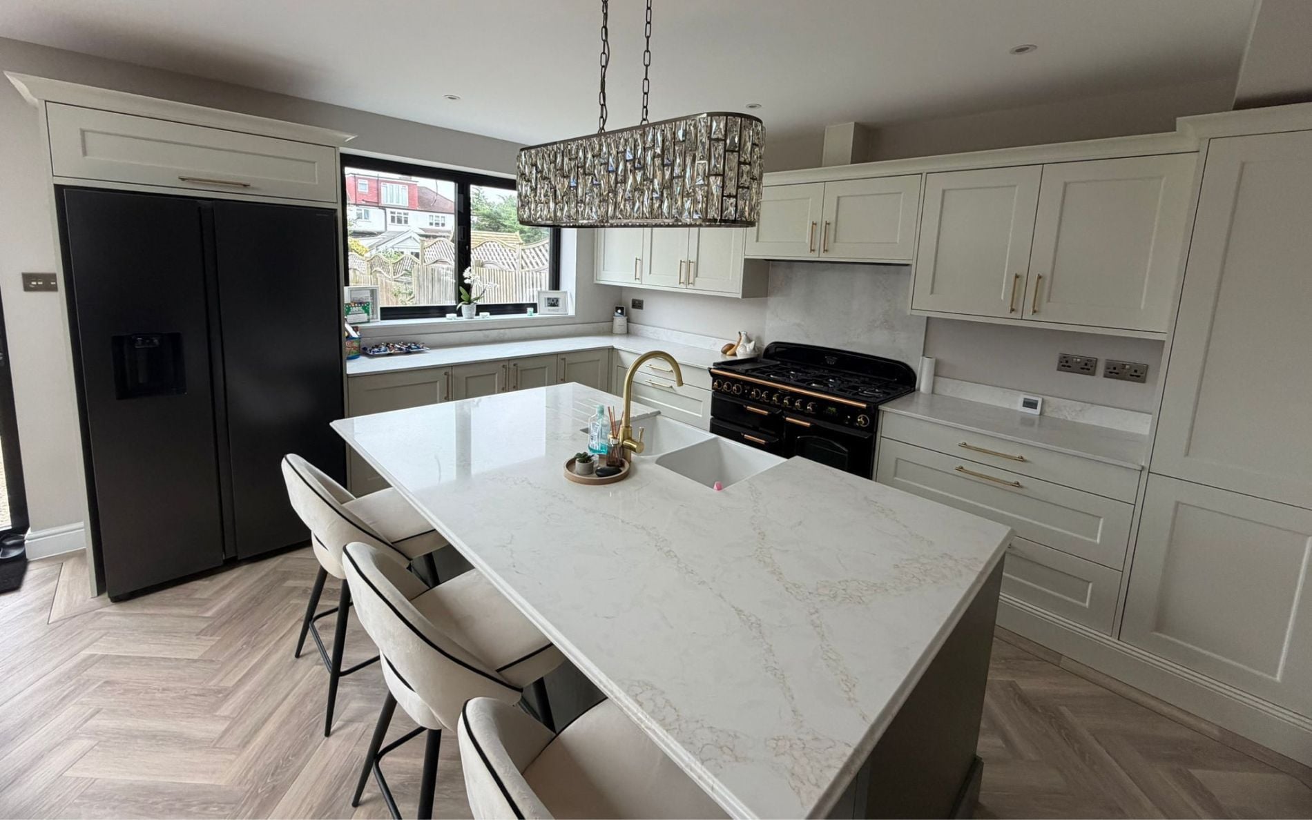 Wakefield Kitchen in Porcelain & Willow by Silver Birch Kitchen Design