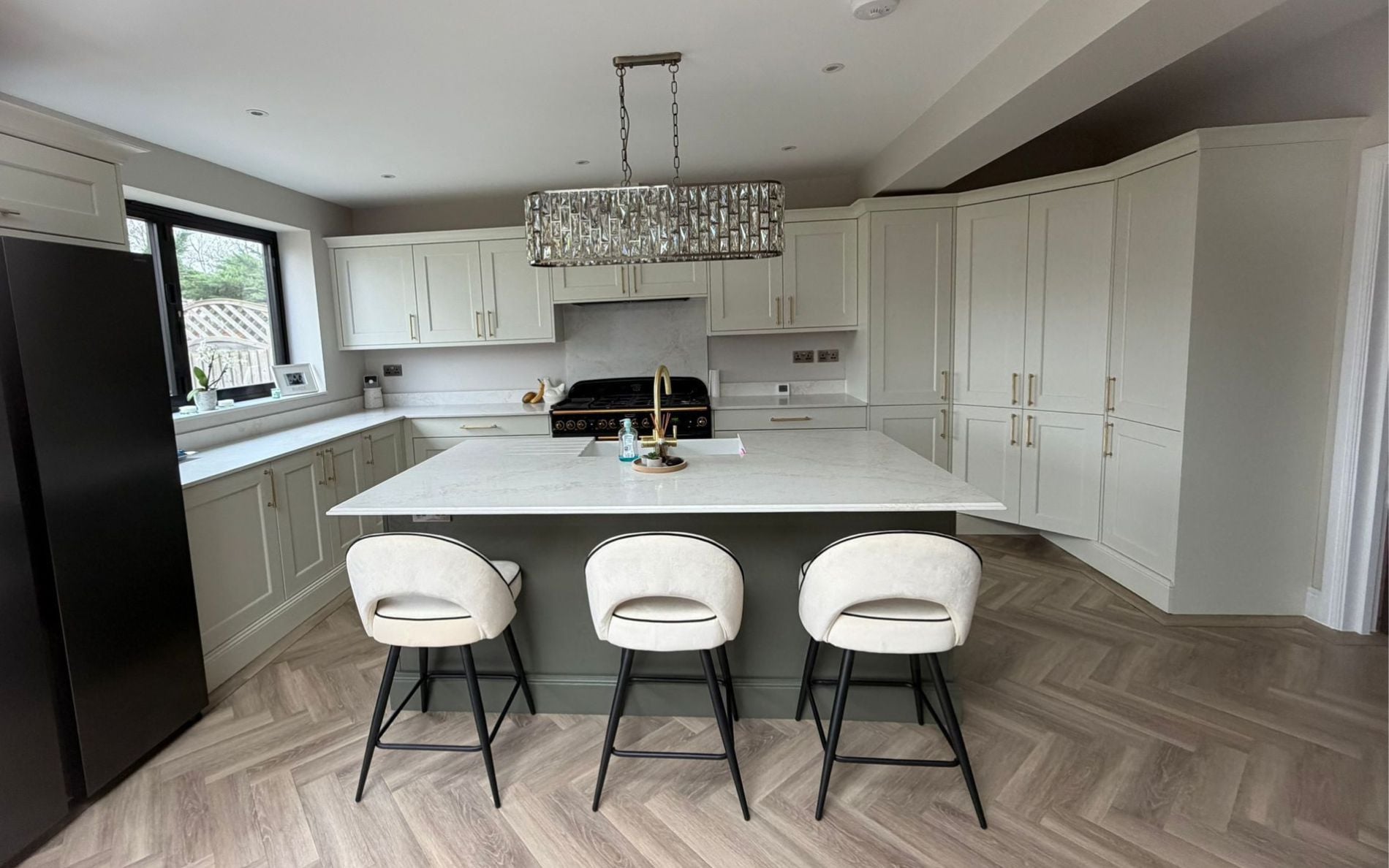 Wakefield Kitchen in Porcelain & Willow by Silver Birch Kitchen Design