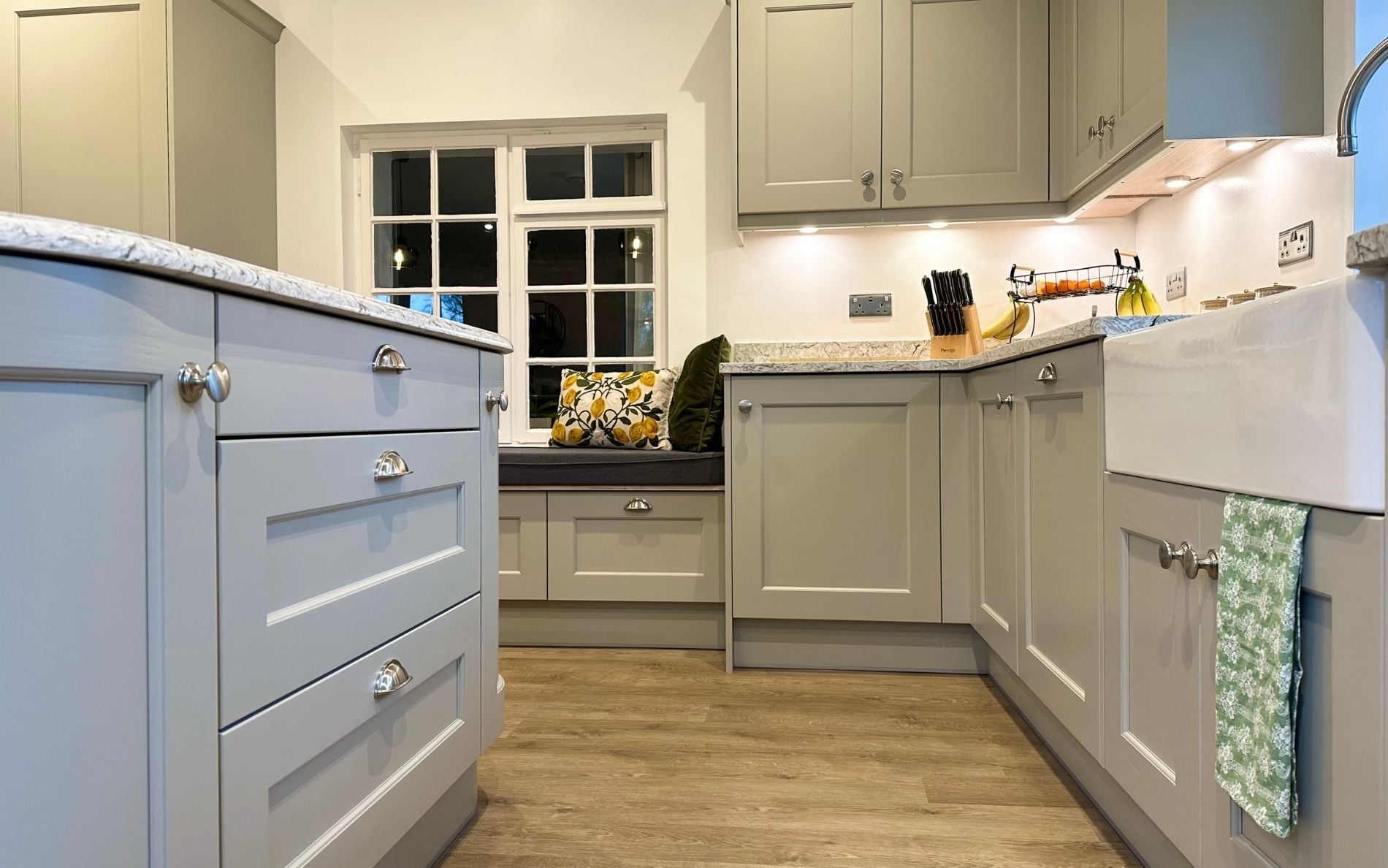 Wakefield Kitchen in Stone by Roma Interiors