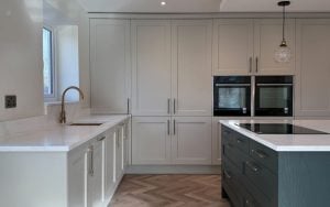 Wakefield Kitchen in Taupe Grey & Deep Forest by Everfine Kitchens