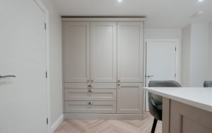 Wakefield Kitchen in Taupe Grey by Hunter Hall Design