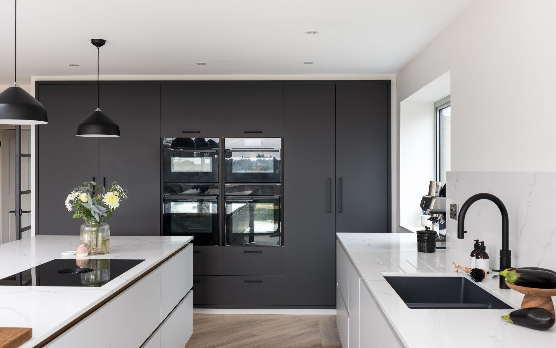 Zola Soft-Matte Kitchen by Light Grey & Graphite by Ella Austin Kitchens