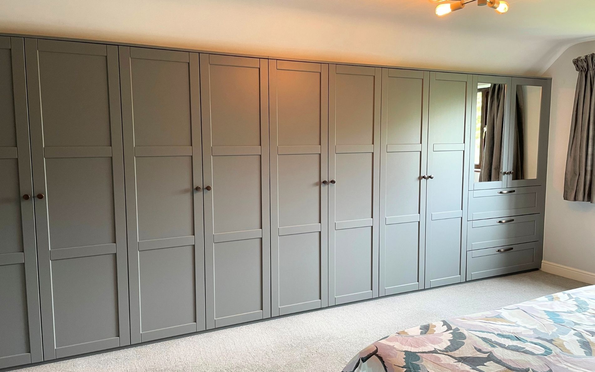 Dawson Bedroom in Dust Grey by Walrow Kitchens
